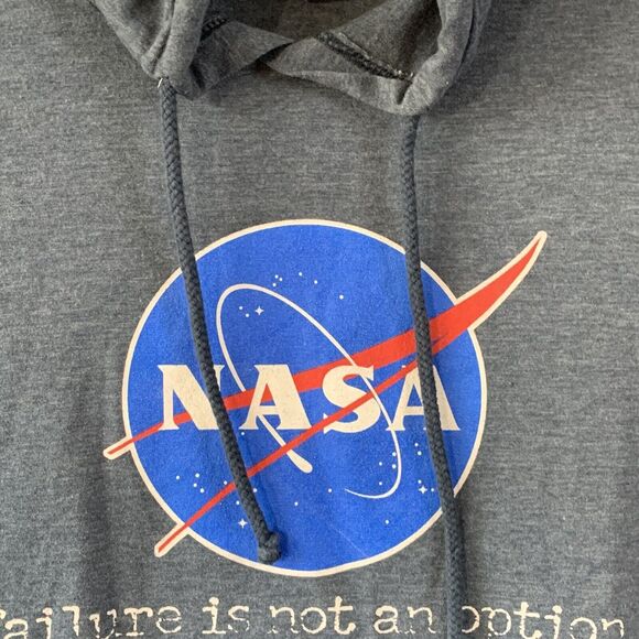 Techstyles Sportswear Nasa Hoodie Adult Large Pullover Failure Is Not An Option - Picture 12 of 13